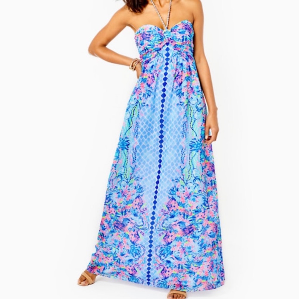 NWT Stunning Lilly Pulitzer “Hidden Treasure” Maxi - 10